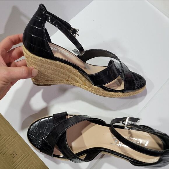 Nanette lepore "quirky" wedge sandals - Picture 6 of 9